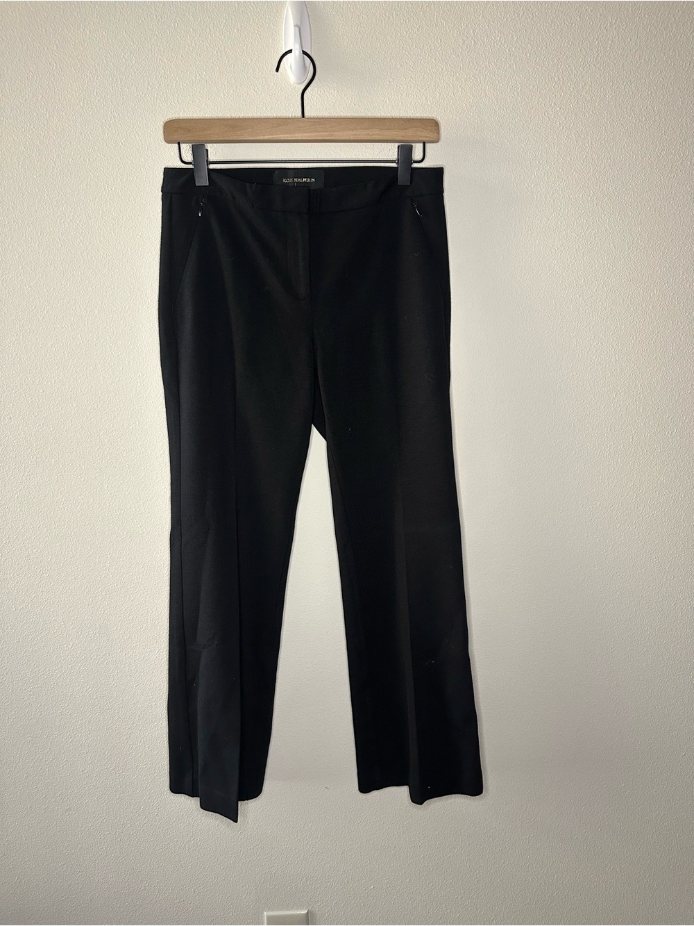 KOBI HALPERIN black tailored trousers pants designer quiet luxury size 6 - Picture 8 of 9